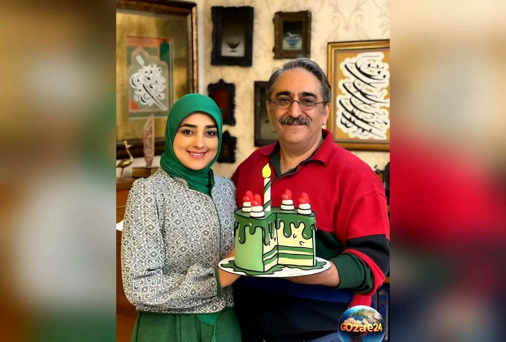 بادکنک آرایی و کیک تولد سفارشی ستاره سادات قطبی، استایلی خاص و بی‌نظیر در فضای مجازی