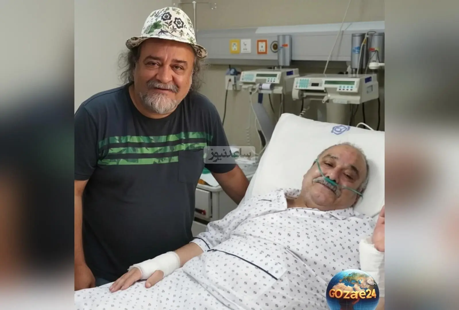 حضور پررنگ بازیگران ایرانی در بیمارستان برای عیادت محمد کاسبی پیشکسوت سینما و تلویزیون