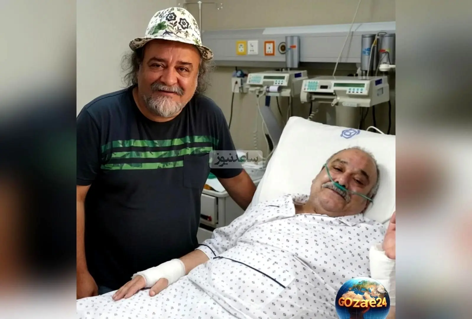 حضور پررنگ بازیگران ایرانی در بیمارستان برای عیادت محمد کاسبی پیشکسوت سینما و تلویزیون