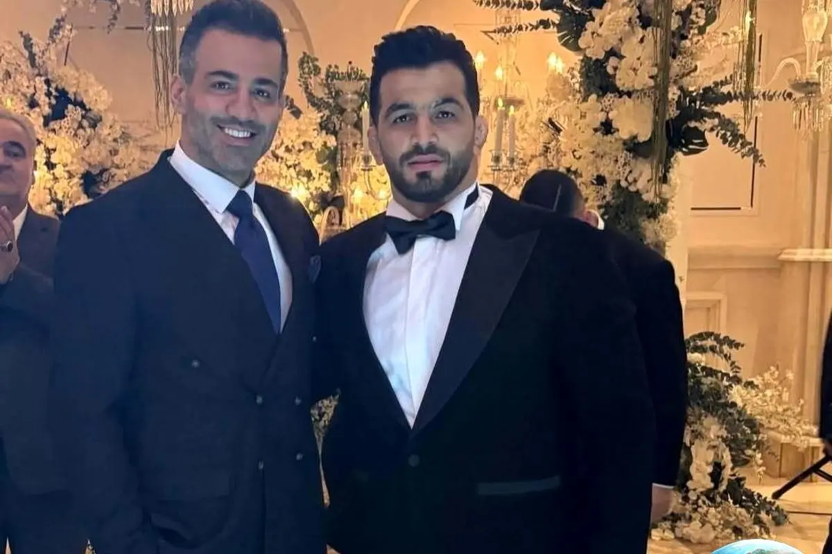 تصاویر جذاب از استایل خاص و خفن مهمان پرطرفدار حسن یزدانی در عروسی و حضور پرسپولیسیها در مراسم