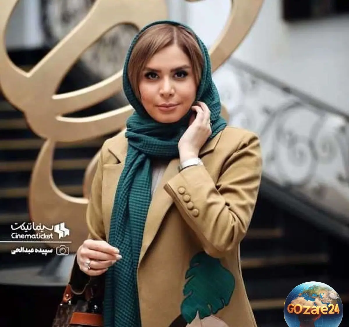 نجمه جودکی در تیپ لاکچری و سلفی شیک + شعر خاص و دیدنی