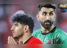 عکس بدل علیرضا بیرانوند با بیشترین شباهت به او در کنار ستاره‌های پرسپولیس + تصاویر جالب