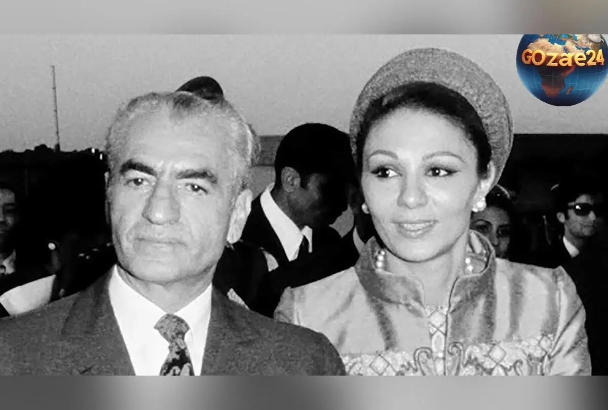 عکس نادر از سفر محمدرضا شاه و فرح دیبا به شیراز در سال ۱۳۳۸ با زنان رنگی‌پوش سنتی