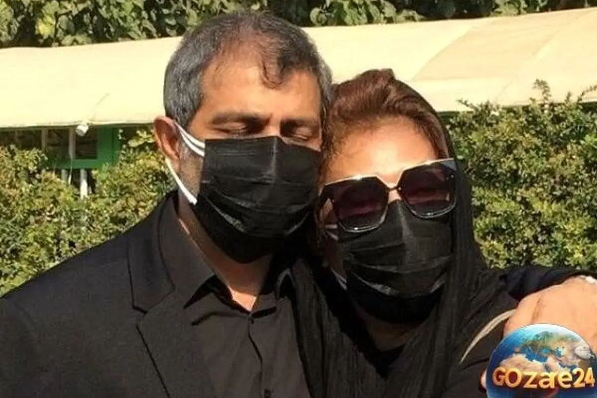 تصویر مزار مشترک نسرین مقانلو و همسرش در بهشت زهرای تهران؛ یاد و خاطره‌ای ماندگار از پدر و همسر محبوب