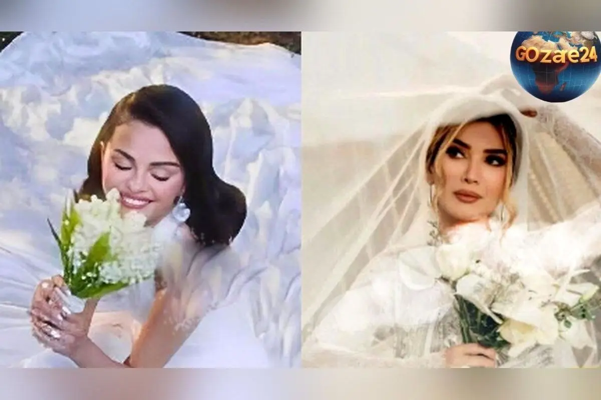 مقایسه لباس عروس سلنا گومز، متین ستوده و آرزو همسر محمد نادری؛ استایل‌های متفاوت و شیک عروسی‌های پاییزی ستارگان ایرانی و جهانی