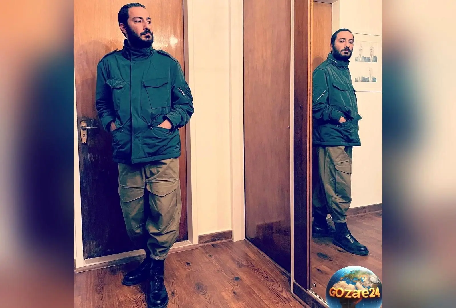 نوید محمدزاده با استایل جنجالی در حیاط قدیمی؛ عکس جدید و واکنش‌ها