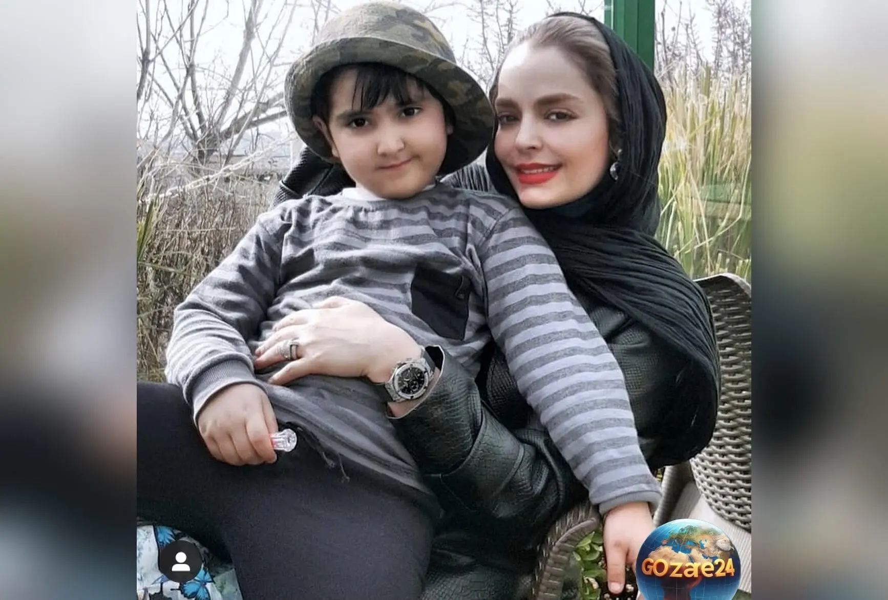 سپیده خداوردی در کنار پسرش پس از مدرسه؛ لحظه‌ای شیرین و دلنشین در یک روز خوب