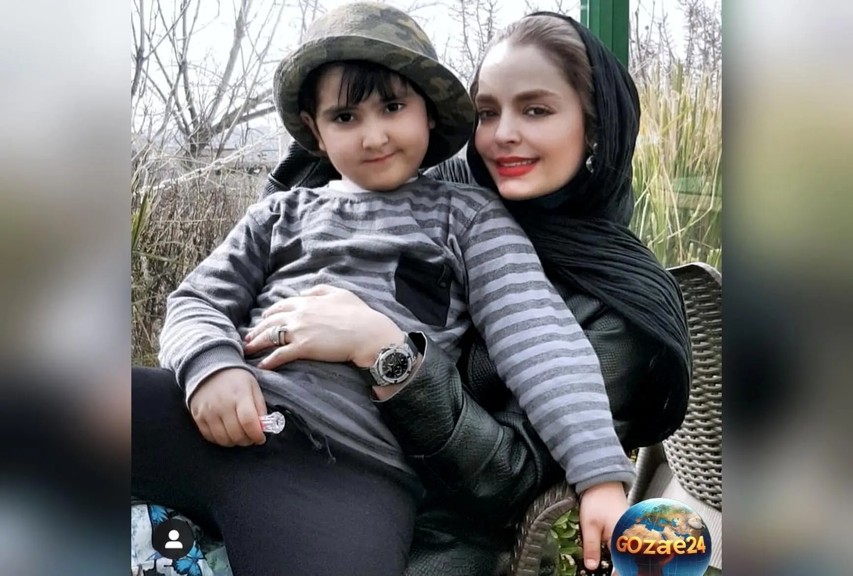 سپیده خداوردی در کنار پسرش پس از مدرسه؛ لحظه‌ای شیرین و دلنشین در یک روز خوب
