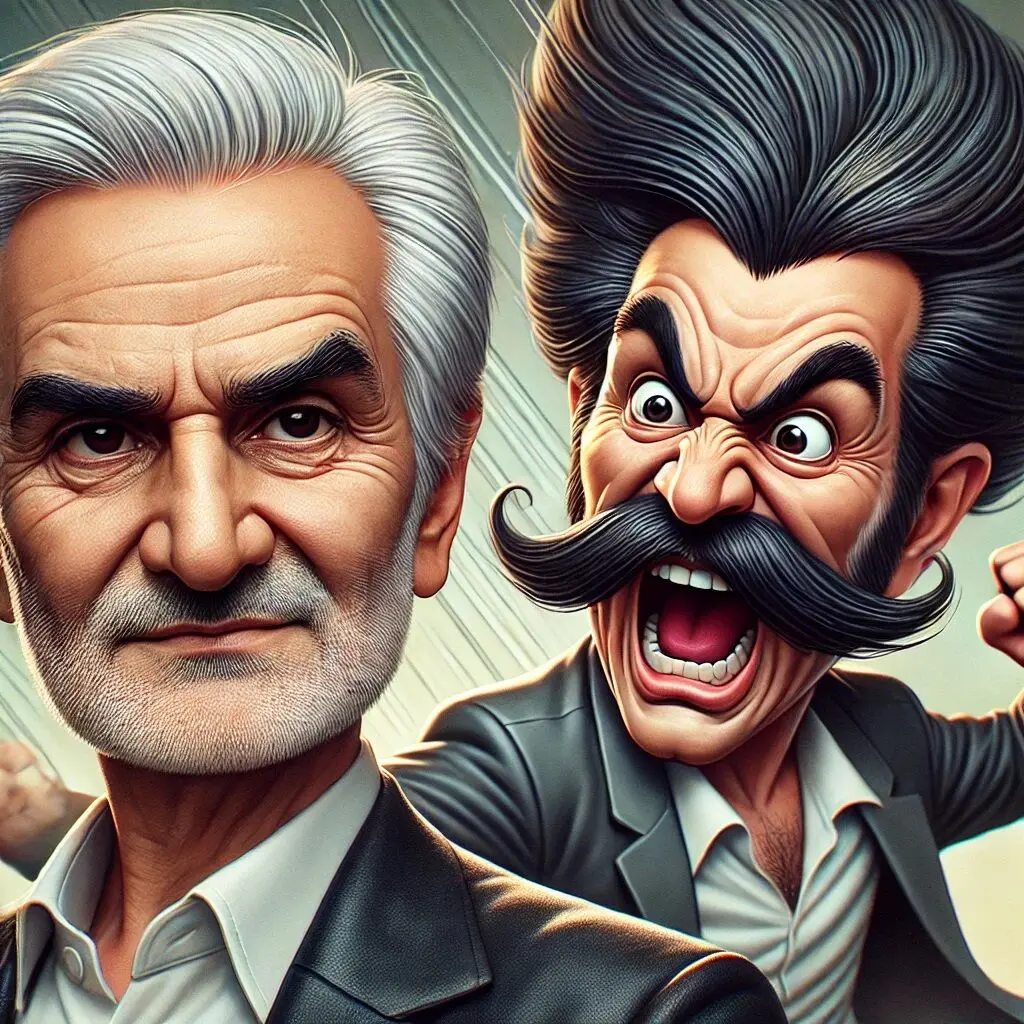 مهران مدیری با یک حرکت تماشایی، بهنام بانی را غافلگیر کرد! + فیلم