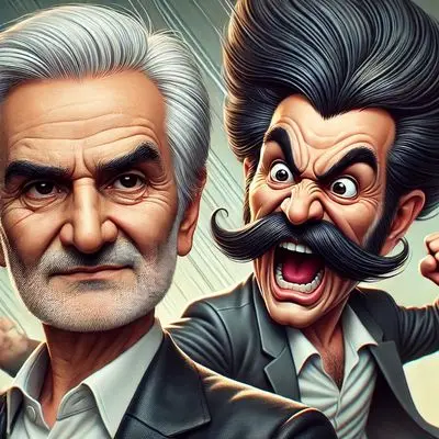 مهران مدیری با یک حرکت تماشایی، بهنام بانی را غافلگیر کرد! + فیلم