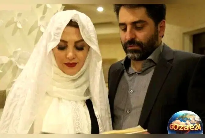 تصویر جذاب چیدمان سفره عقد ژیلا صادقی با مجسمه‌های موزیسین و نمادهای خاص در مراسم ازدواج قدیمی