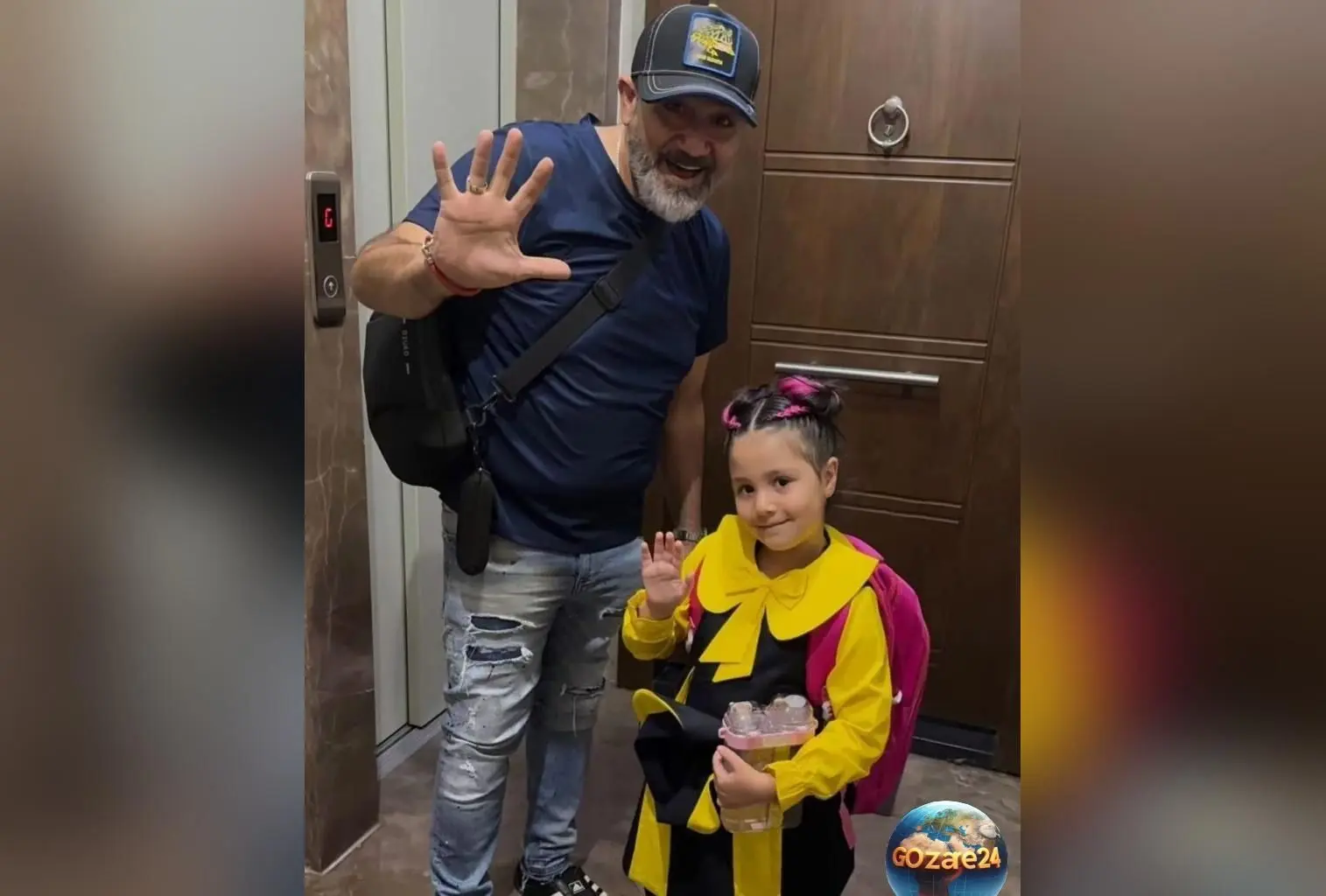 حس خوب مهران غفوریان هنگام گذراندن لحظات عاشقانه با دخترش هانا در اینستاگرام