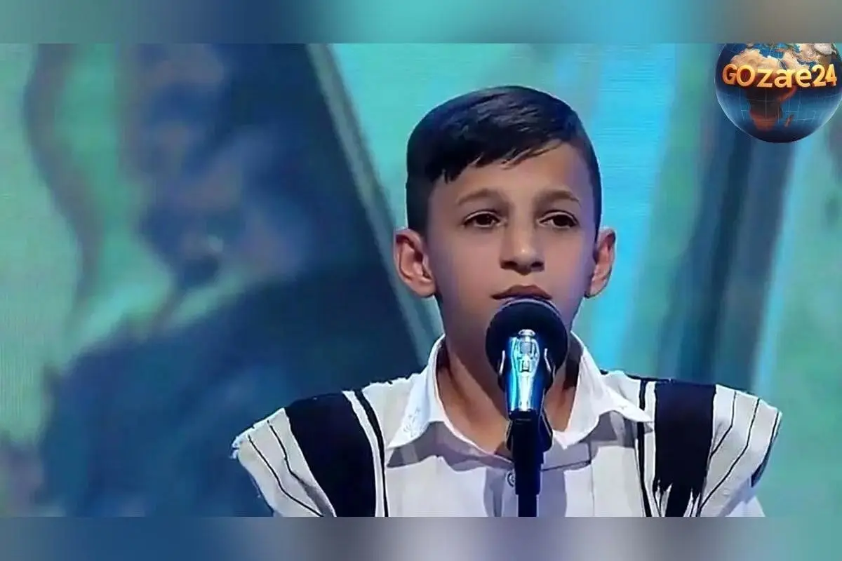 تصویر داخلی خانه سلطنتی آرمان امیدی با دکور طلایی و آبی، نماد هنر ایرانی و خاطرات تلخ و شیرین او