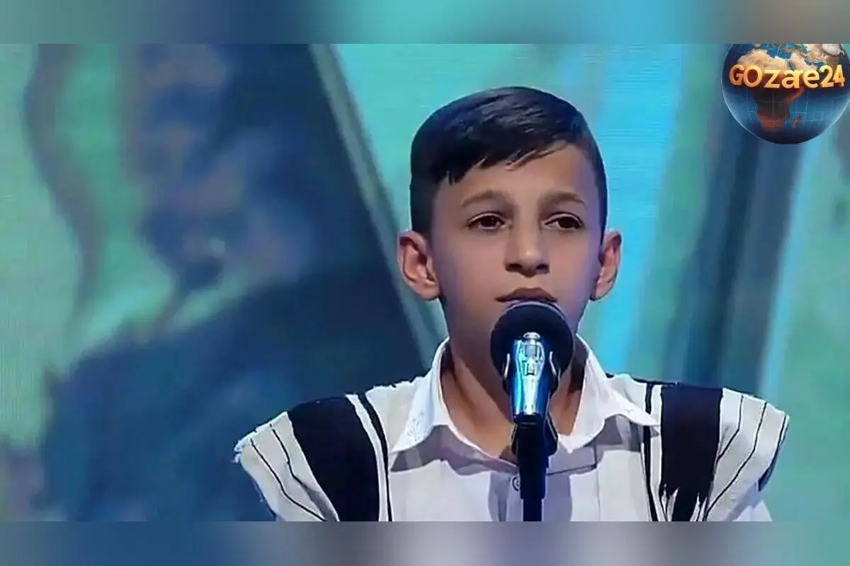 تصویر داخلی خانه سلطنتی آرمان امیدی با دکور طلایی و آبی، نماد هنر ایرانی و خاطرات تلخ و شیرین او