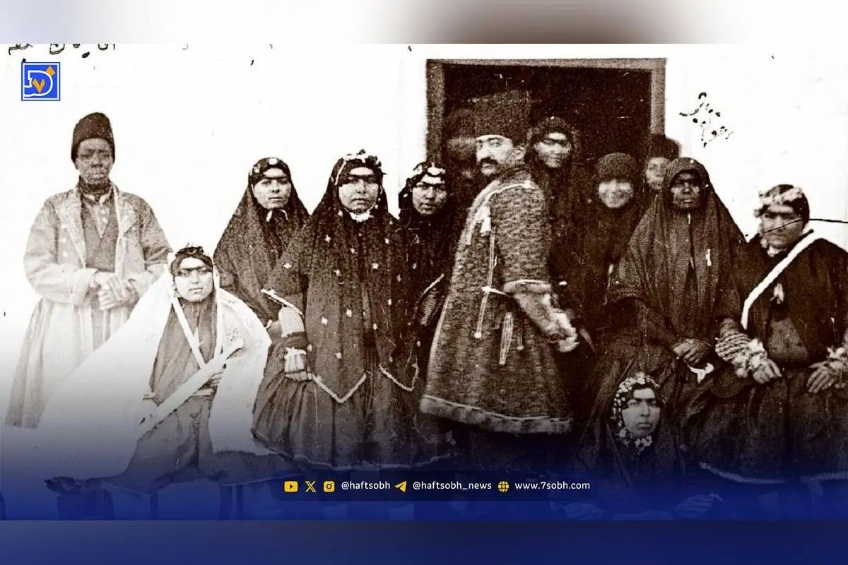 تصویر نادر و خاص جوجوق، یکی از زنان جوان ناصرالدین‌شاه قاجار در دهه 1260 هجری شمسی