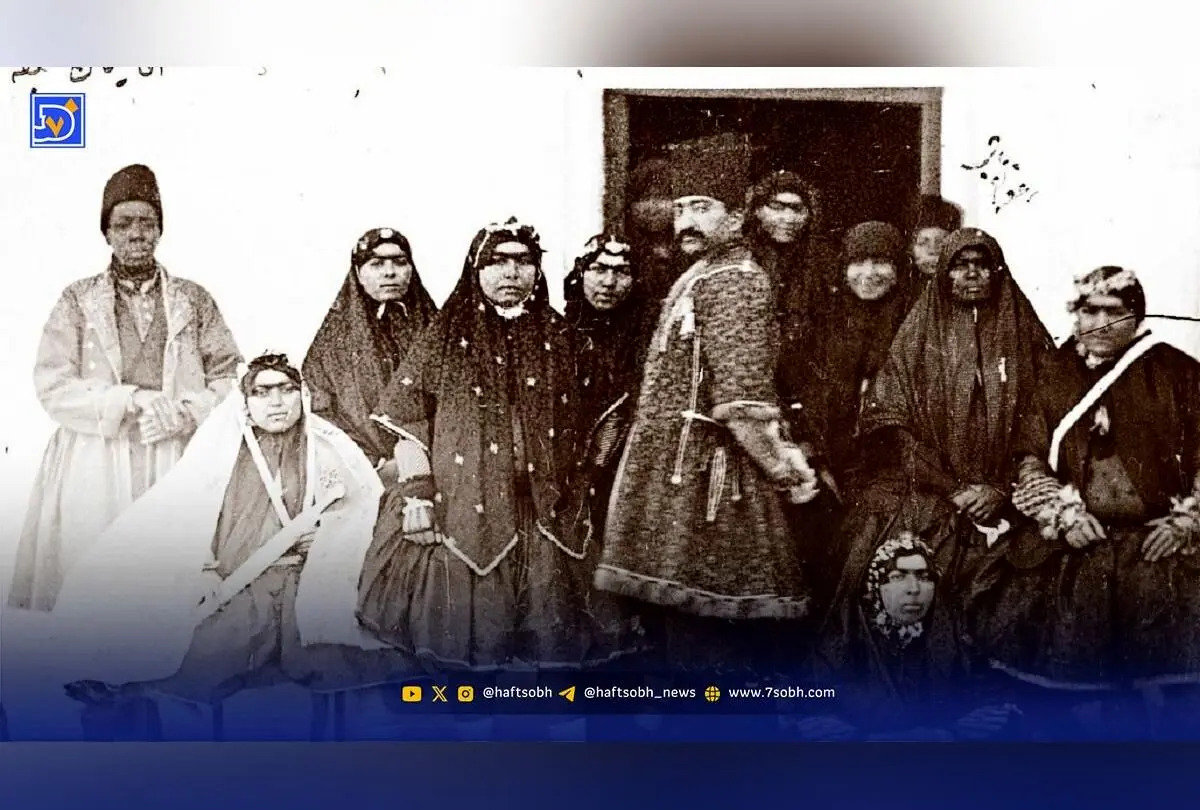 تصویر نادر و خاص جوجوق، یکی از زنان جوان ناصرالدین‌شاه قاجار در دهه 1260 هجری شمسی