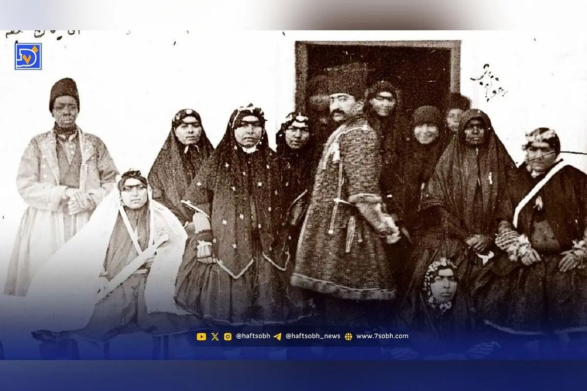 تصویر نادر و خاص جوجوق، یکی از زنان جوان ناصرالدین‌شاه قاجار در دهه 1260 هجری شمسی