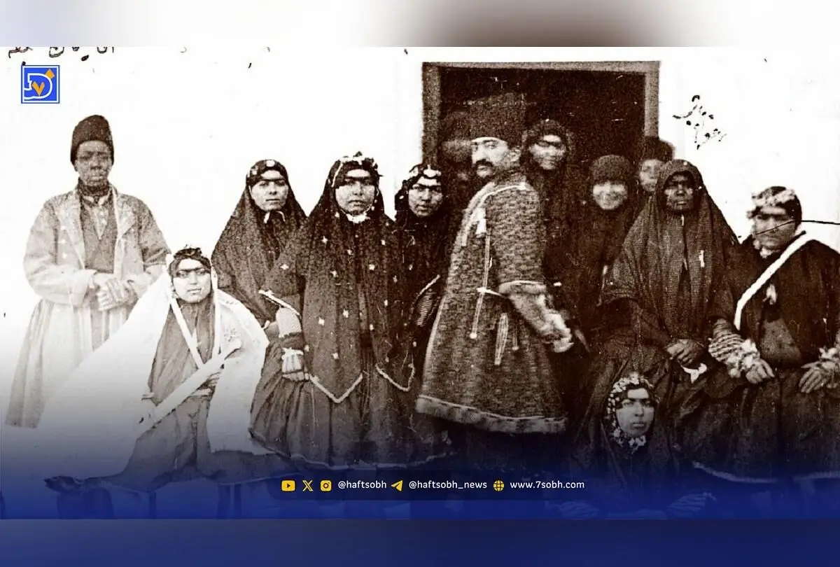 تصویر نادر و خاص جوجوق، یکی از زنان جوان ناصرالدین‌شاه قاجار در دهه 1260 هجری شمسی