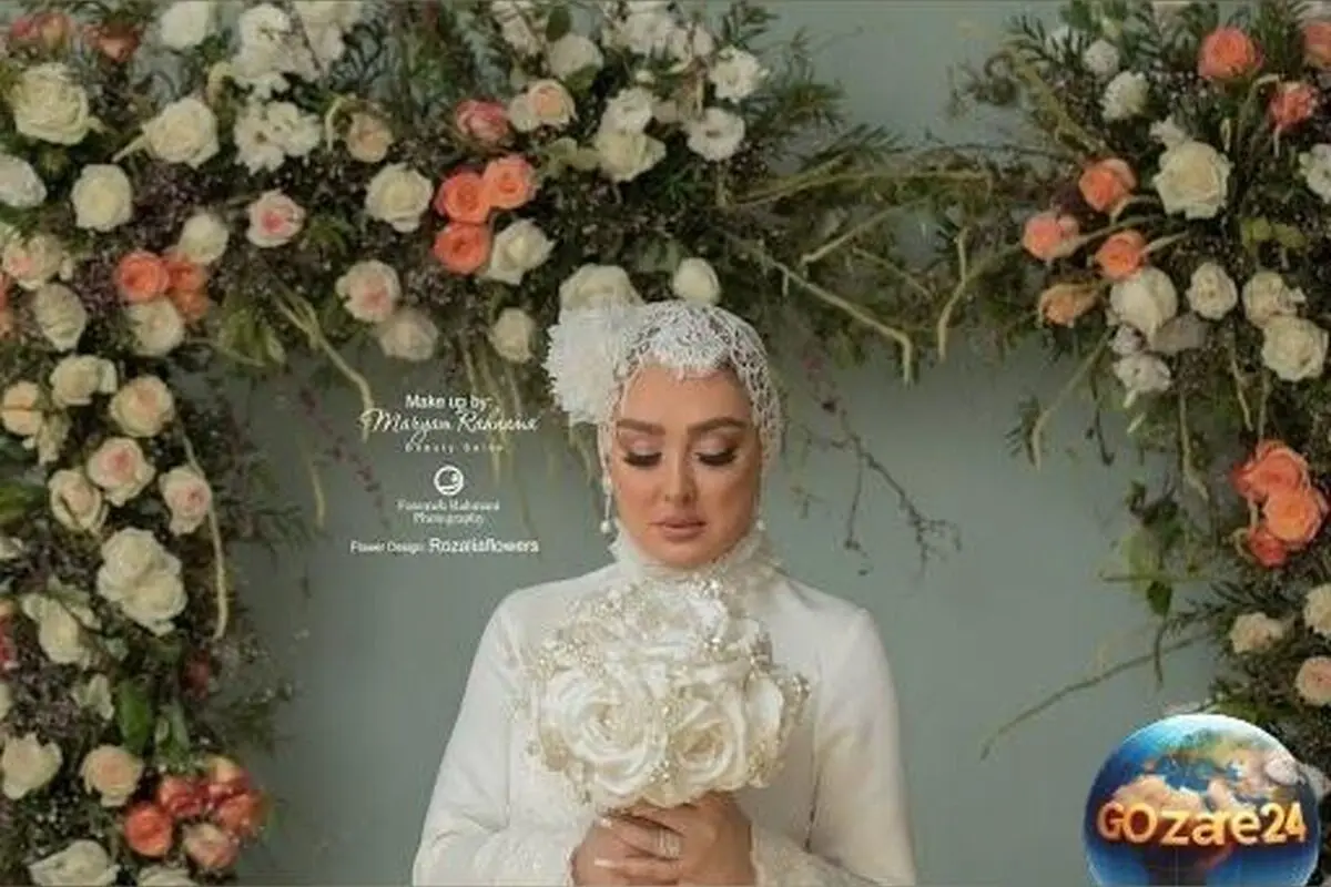 عروسی پرزرق و برق الهام حمیدی در عمارت مجلل با حضور مریم امیرجلالی + تصاویر لباس سلطنتی عثمانی و دسته گل لوکس