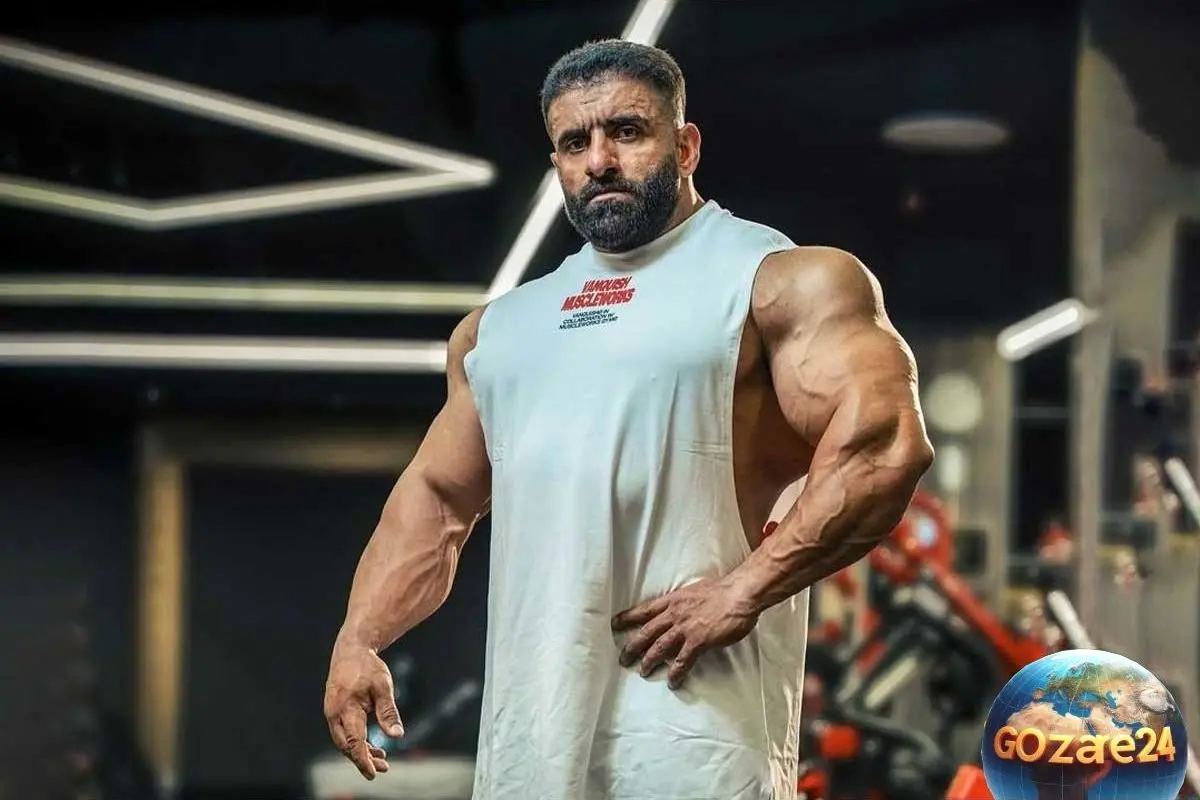 تصاویر دیدنی هادی چوپان در حال شنا روی دست؛ انگار سطل ماست بلند کرده است!