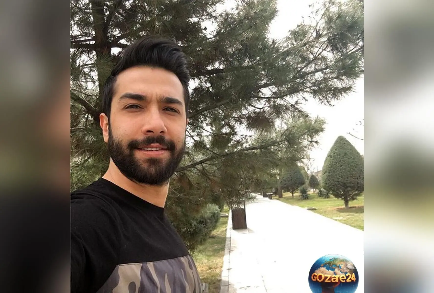 عکس بامزه حسین مهری و پسرش در هوای برفی؛ برادر پریناز ایزدیار در کنار کوچولوی نازی