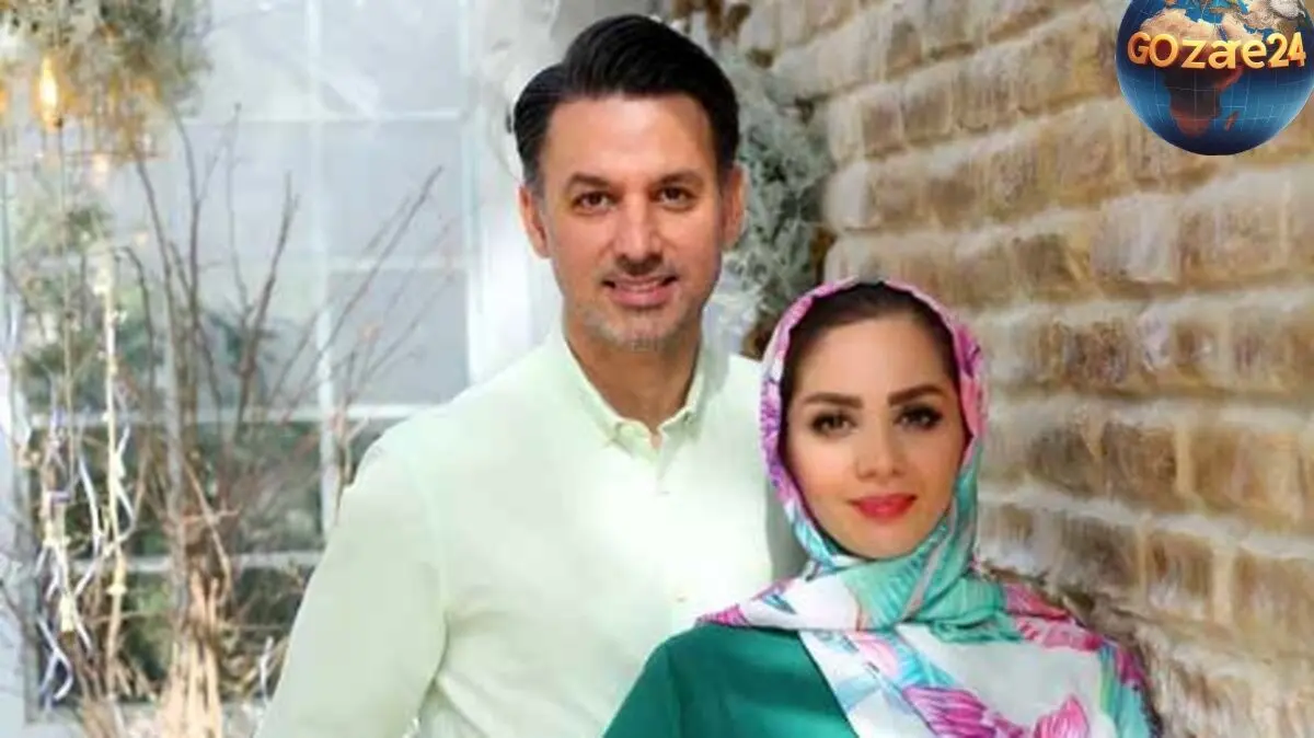 تصویر کیک تولد خلاقانه مبینا نصیری و همسرش مهدی توتونچی؛ مجری محبوب با طراحی دو بعدی و حضور ویژه آقای مجری