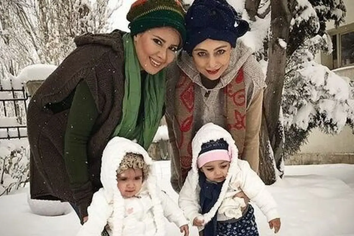 تصاویر خلاقانه یکتا ناصر و خواهرش نیکتا در دوران بارداری تا تولد فرزندانشان | لحظات خاص خانواده در قاب عکس