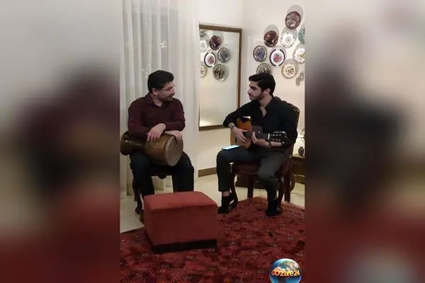 کلکسیون آلات موسیقی و دکوراسیون هنری منزل امیرحسین مدرس؛ فضایی گرم و پر از هنر و موسیقی