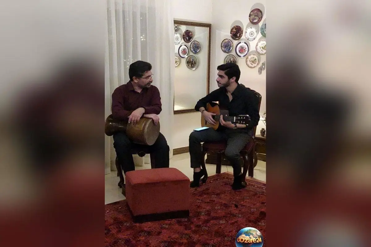 کلکسیون آلات موسیقی و دکوراسیون هنری منزل امیرحسین مدرس؛ فضایی گرم و پر از هنر و موسیقی