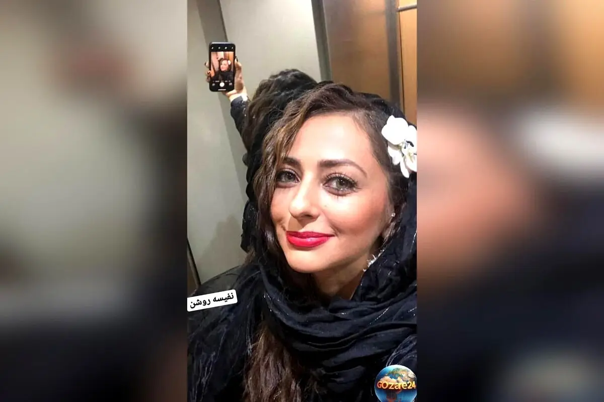 نفیسه روشن با ظاهر متفاوت و عکس جدید از خود در کنار خودروی هوشمند و لوکس خارجی