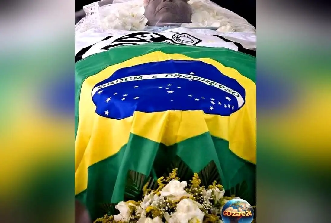 مقبره 14 طبقه پله در برزیل، نماد جاودانگی اسطوره فوتبال با تابوت طلایی و چمن مصنوعی