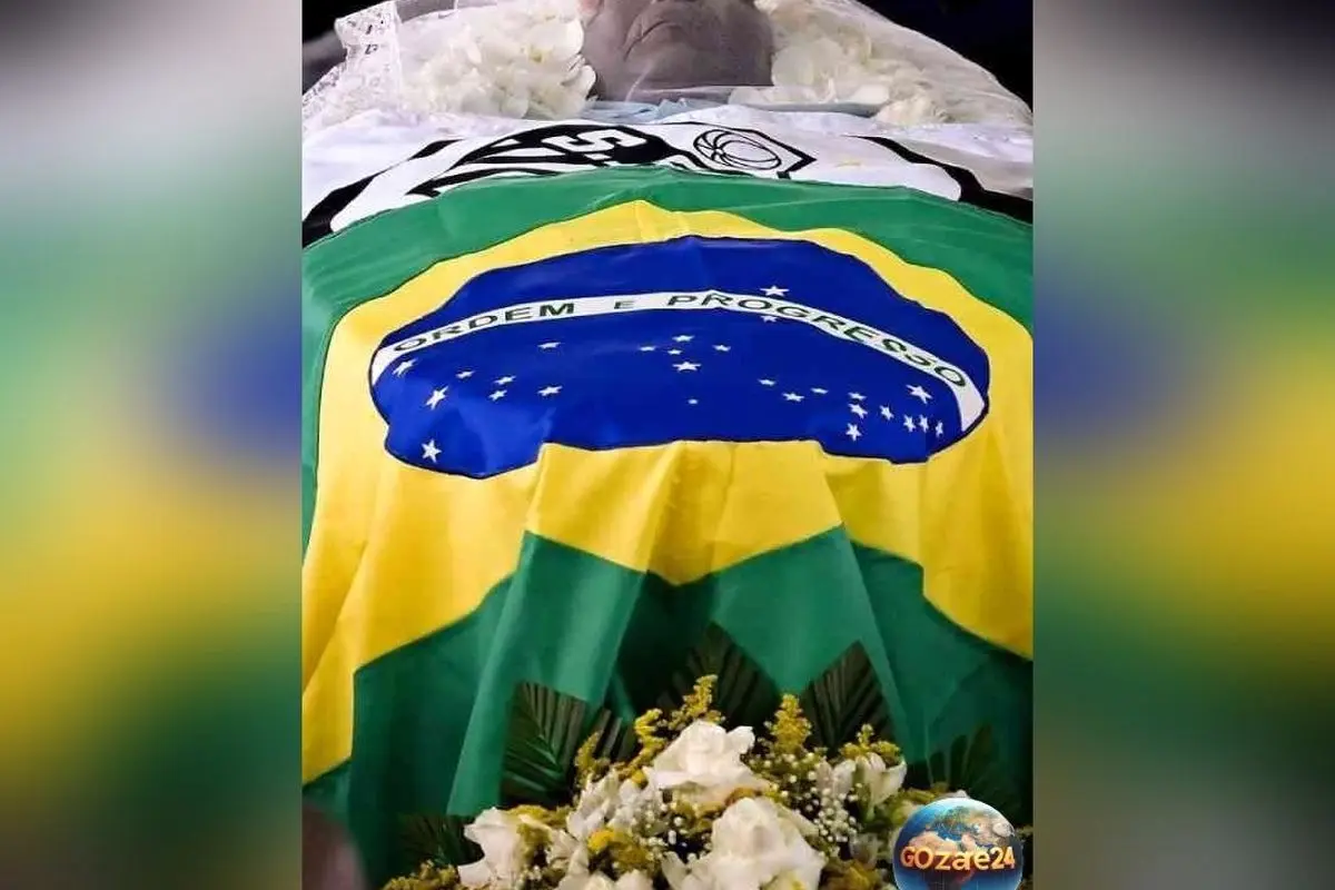 مقبره 14 طبقه پله در برزیل، نماد جاودانگی اسطوره فوتبال با تابوت طلایی و چمن مصنوعی