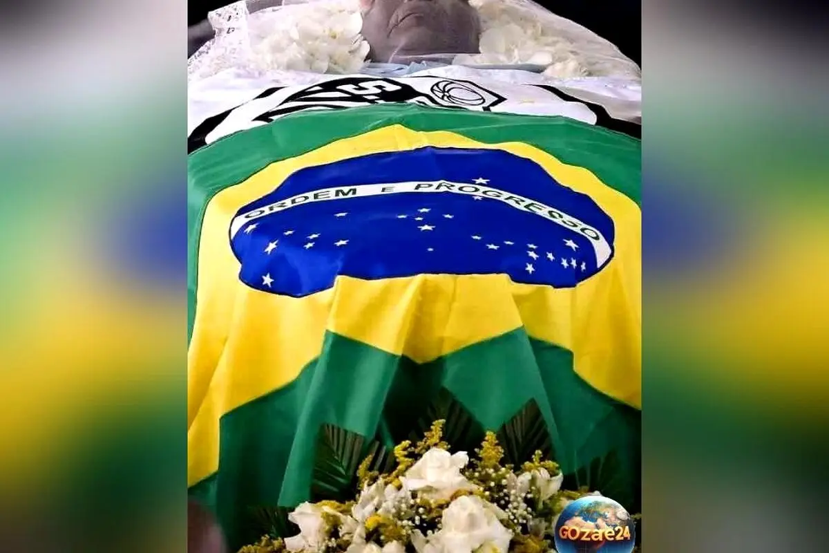 مقبره 14 طبقه پله در برزیل، نماد جاودانگی اسطوره فوتبال با تابوت طلایی و چمن مصنوعی