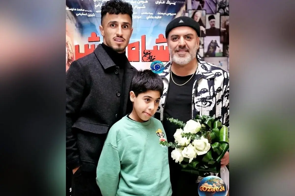 بازیکنان پرسپولیس در زنگ تفریح با هنرنمایی بهرنگ علوی در شاه نقش و حضور همسرانشان + عکس
