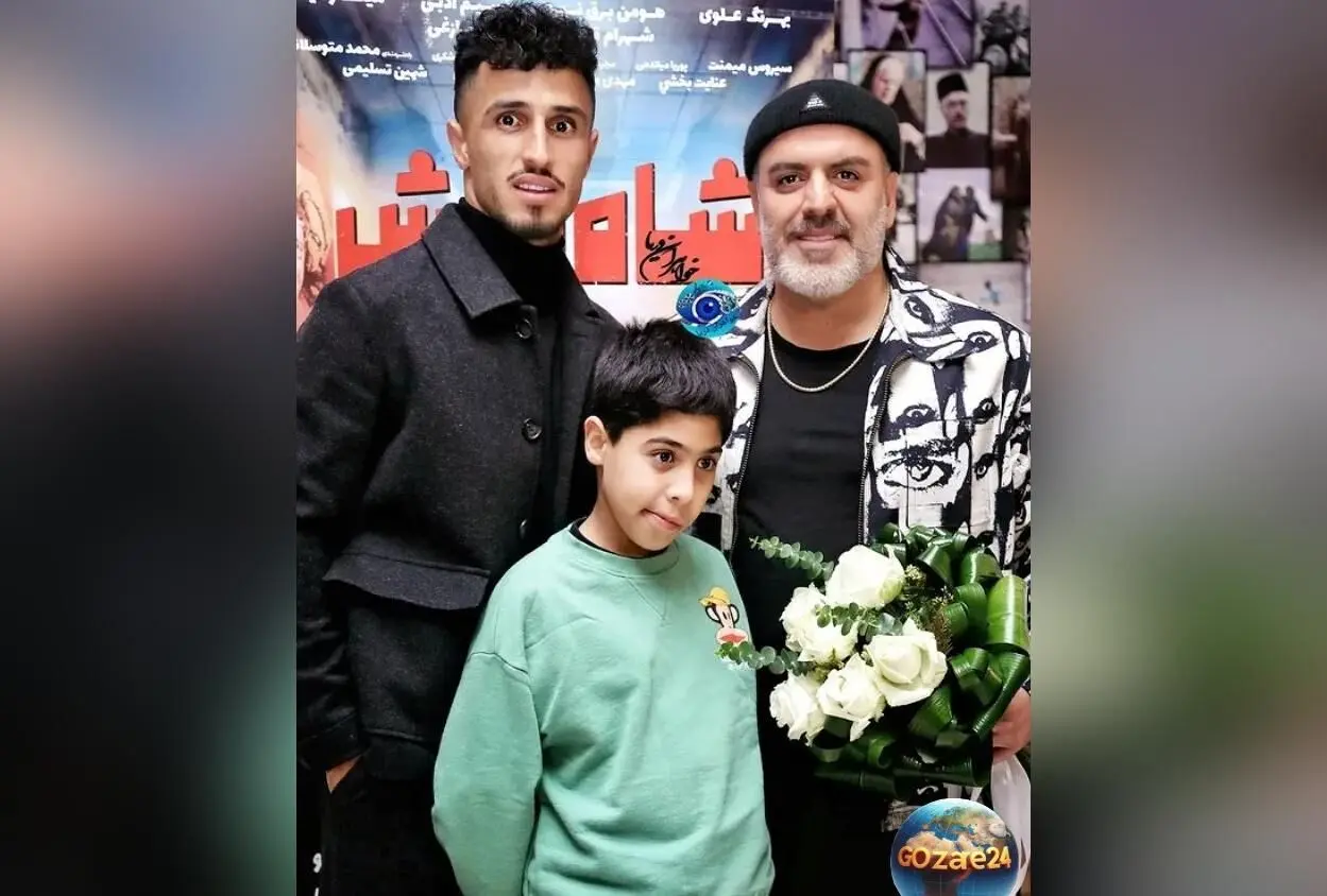 بازیکنان پرسپولیس در زنگ تفریح با هنرنمایی بهرنگ علوی در شاه نقش و حضور همسرانشان + عکس