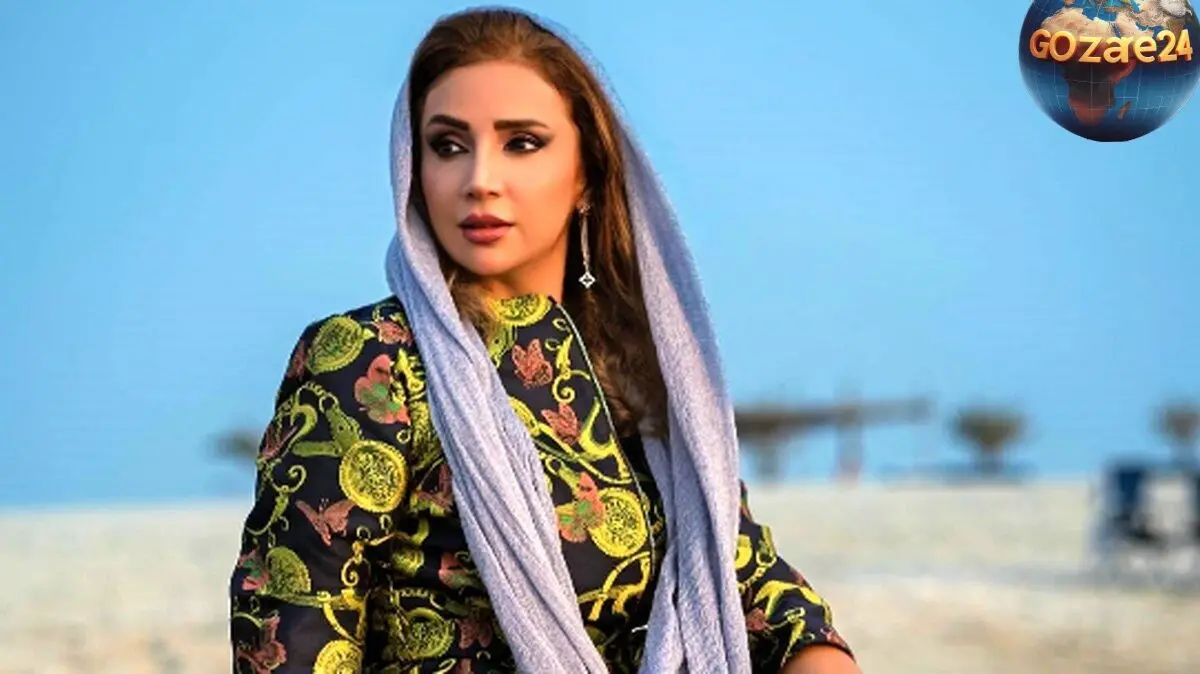 شبنم قلی‌خانی در سفر به جزیره هرمز با پوشش سنتی و مناظر طبیعی رنگارنگ