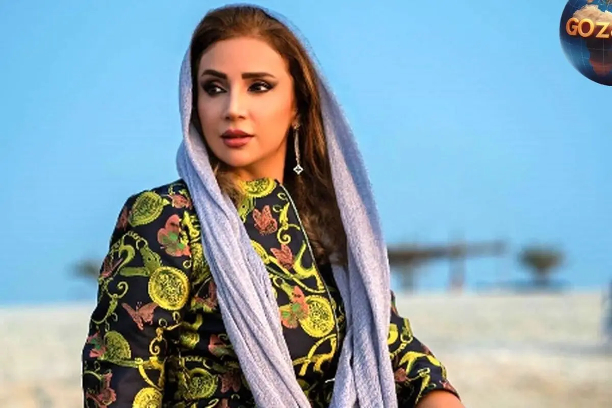 شبنم قلی‌خانی در سفر به جزیره هرمز با پوشش سنتی و مناظر طبیعی رنگارنگ