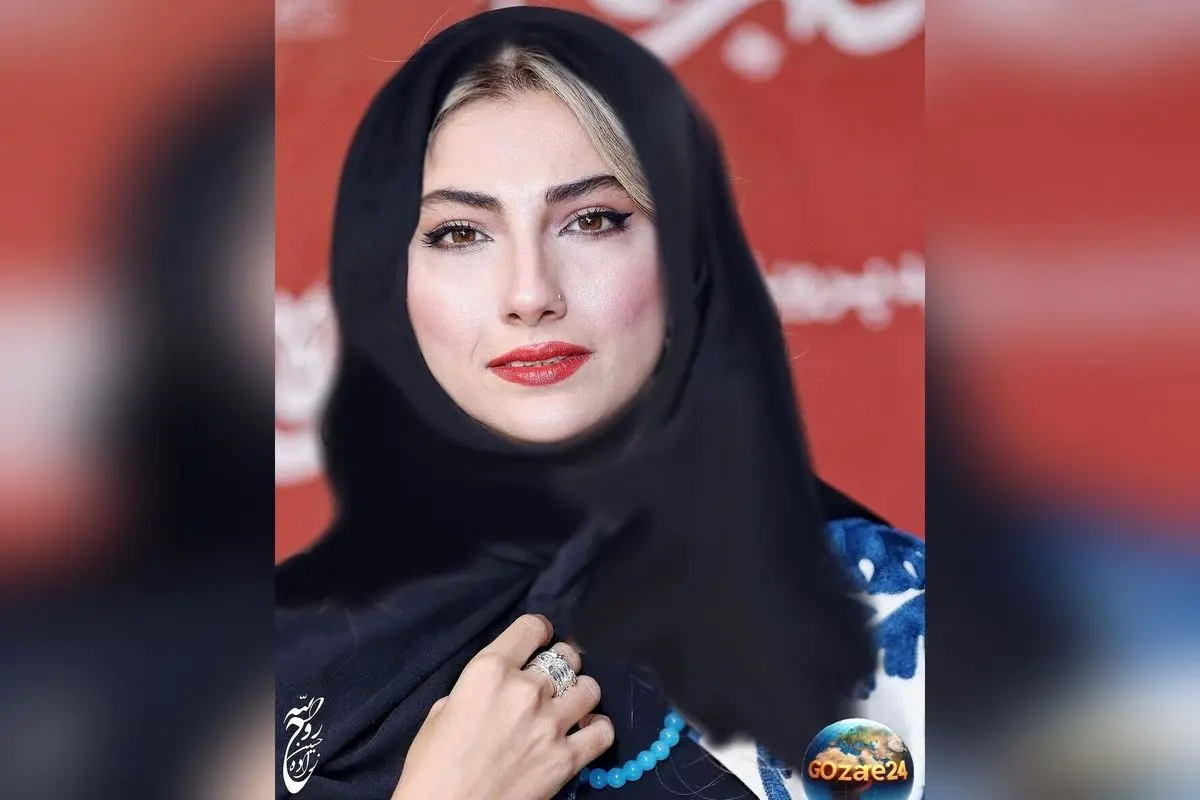 محیا دهقانی در اکران فیلم قلب رقه با استایلی بی‌نظیر و اکسسوری‌های نقره‌ای و آبی