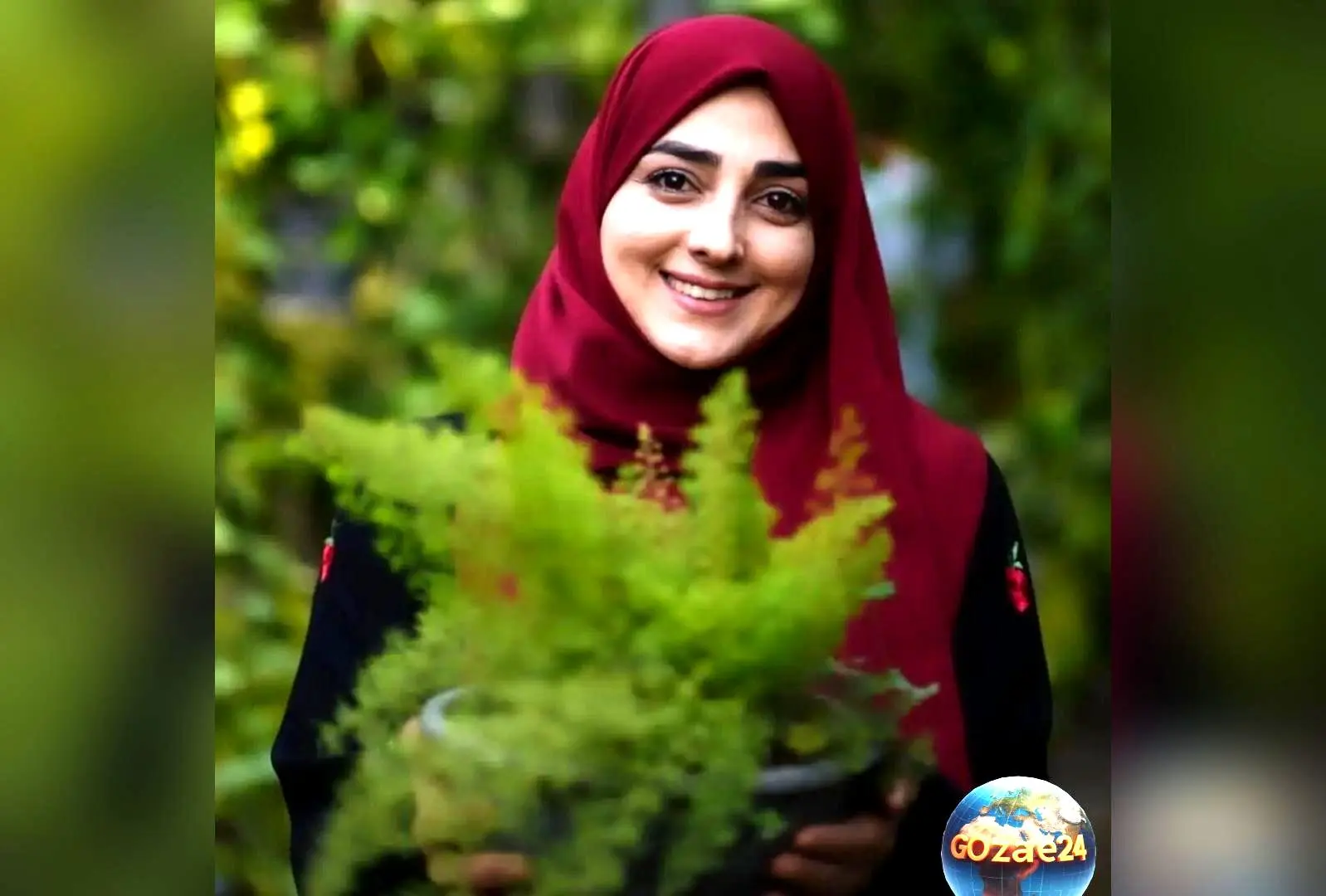مانتوی تابستانی دخترانه با طرح توت فرنگی ستاره سادات قطبی در ویلای تهران + عکس‌های جذاب و استایل بی‌نظیر خانم مجری