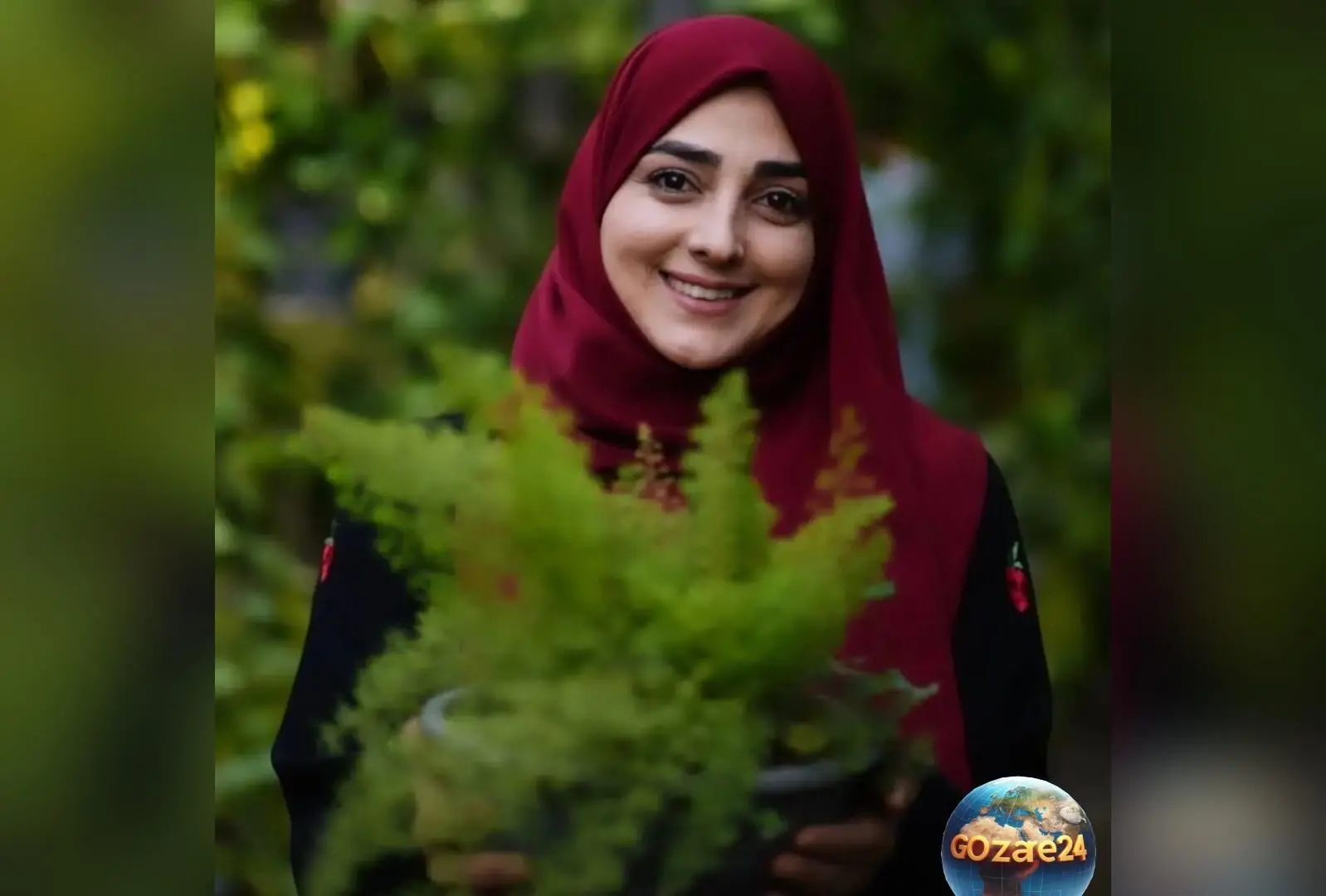مانتوی تابستانی دخترانه با طرح توت فرنگی ستاره سادات قطبی در ویلای تهران + عکس‌های جذاب و استایل بی‌نظیر خانم مجری