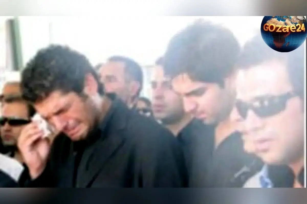 تصاویر غمزده پژمان بازغی و کامبیز دیرباز در مراسم وداع با پدر سام درخشانی | همدردی هنرمندان با خانواده در لحظات سوگواری