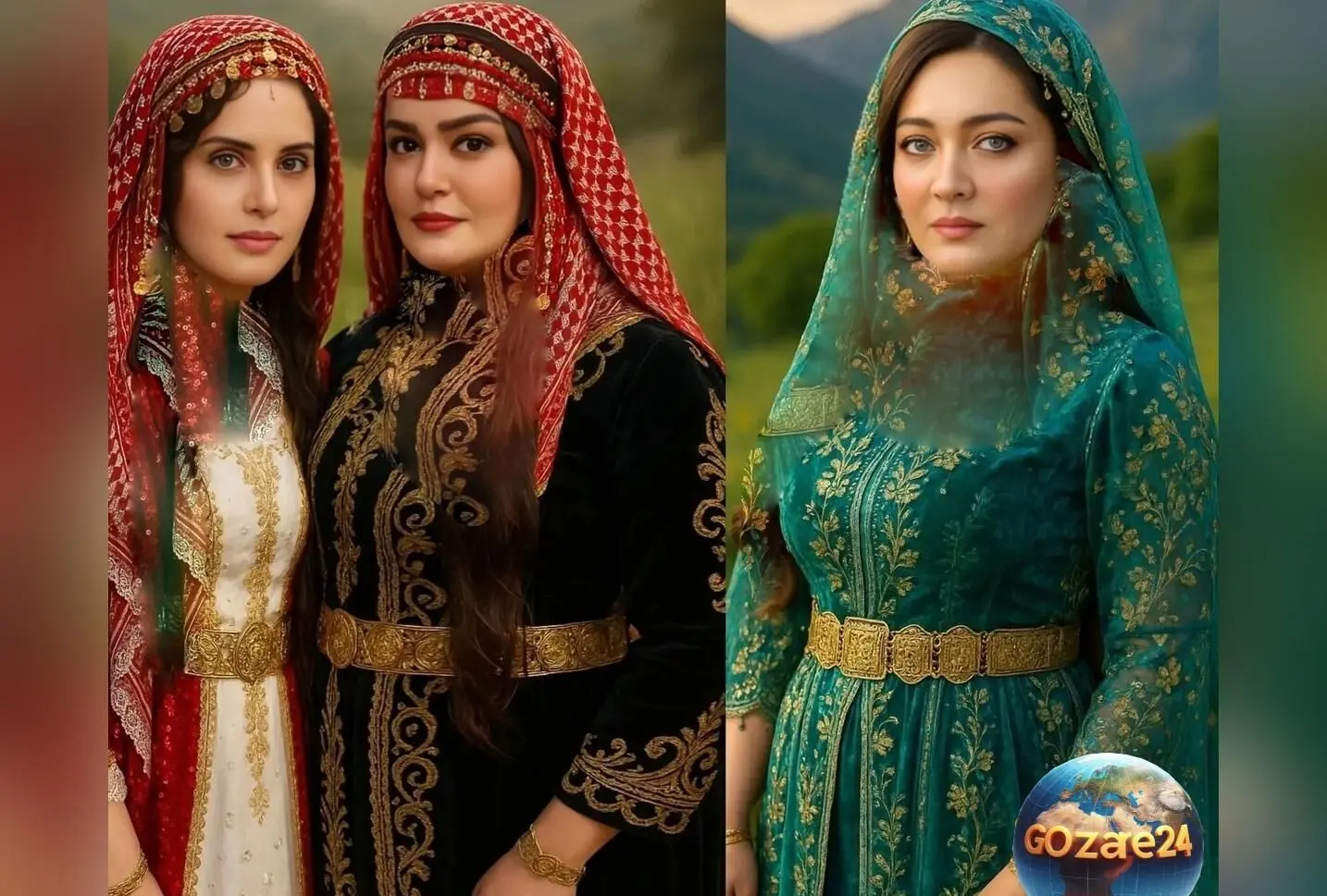 تصاویر هنرمندان ایرانی در لباس کردی با فناوری هوش مصنوعی: نگاهی نو و خلاقانه به استایل‌های سنتی و اصیل ایران