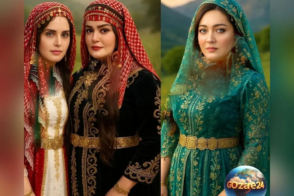 تصاویر هنرمندان ایرانی در لباس کردی با فناوری هوش مصنوعی: نگاهی نو و خلاقانه به استایل‌های سنتی و اصیل ایران