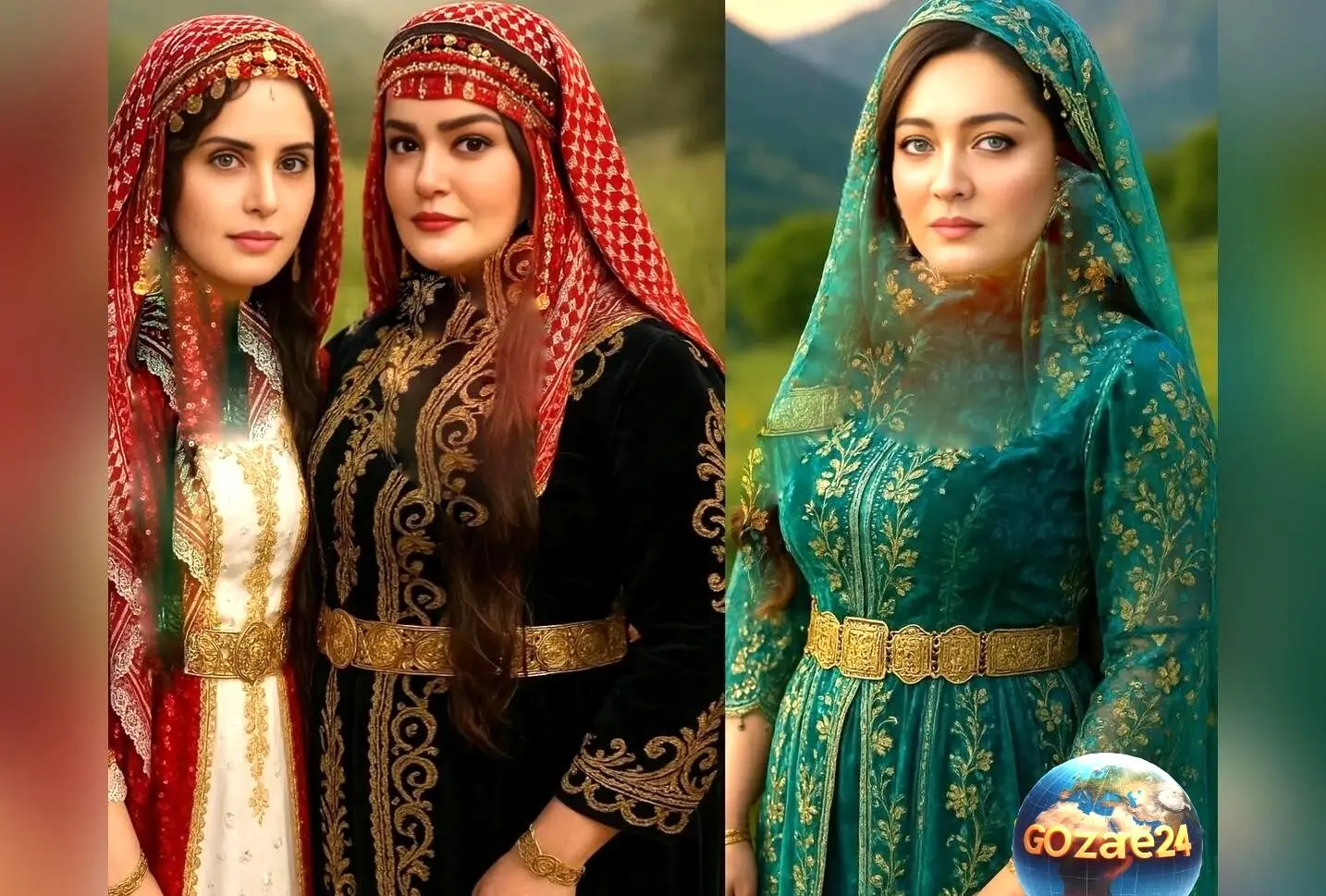 تصاویر هنرمندان ایرانی در لباس کردی با فناوری هوش مصنوعی: نگاهی نو و خلاقانه به استایل‌های سنتی و اصیل ایران