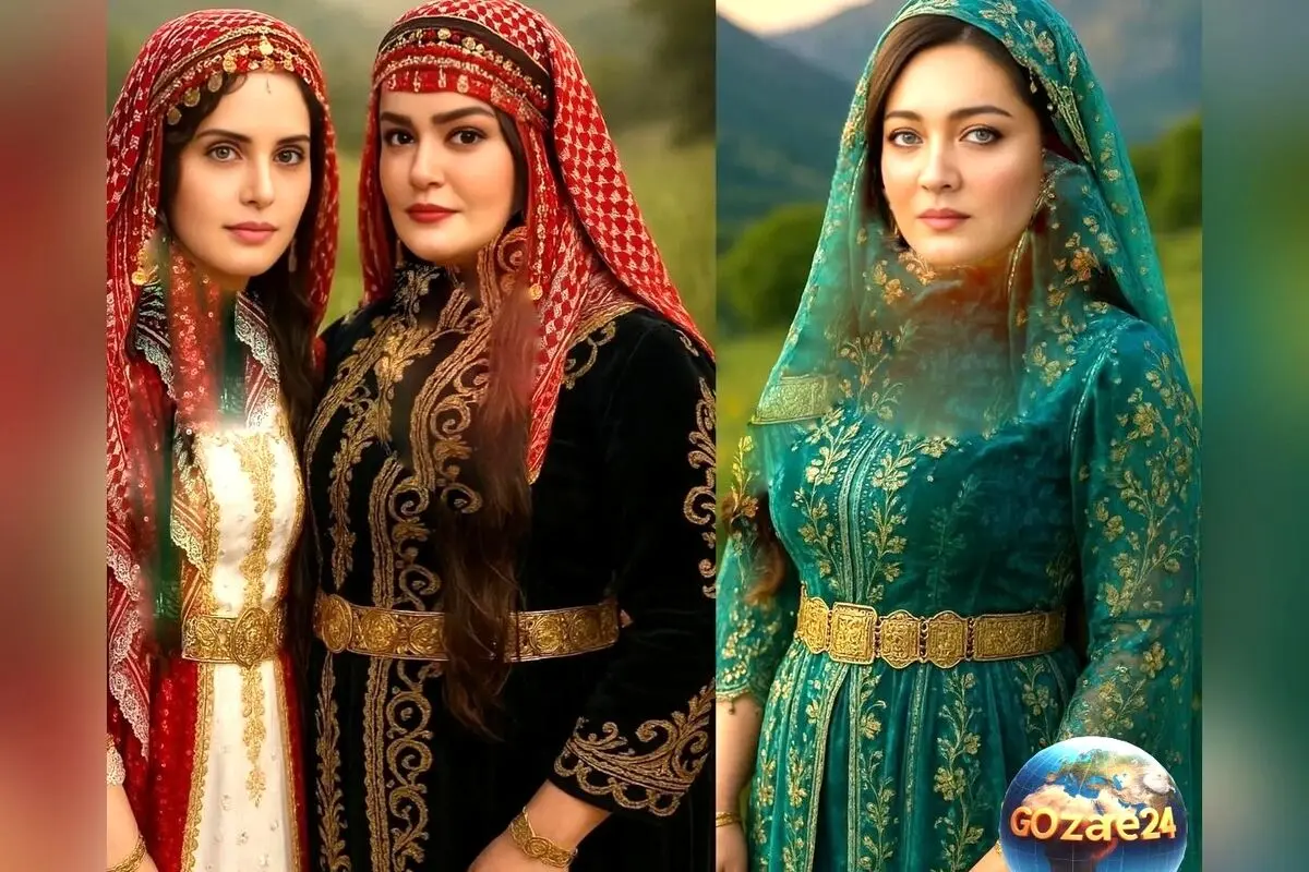 تصاویر هنرمندان ایرانی در لباس کردی با فناوری هوش مصنوعی: نگاهی نو و خلاقانه به استایل‌های سنتی و اصیل ایران