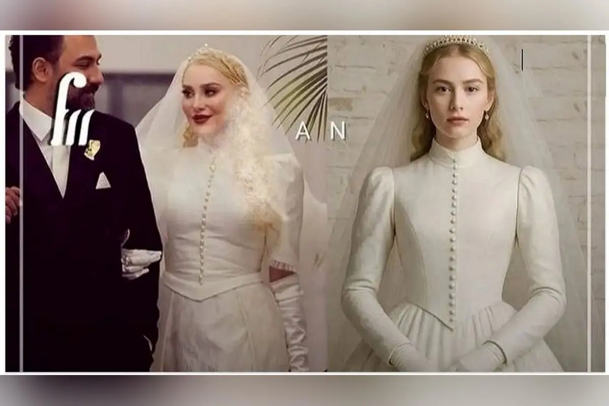 رونمایی از لباس عروس لوکس و اروپایی آرام جعفری در مراسم ازدواج با طراحی منحصر به فرد و فضای تاریخی