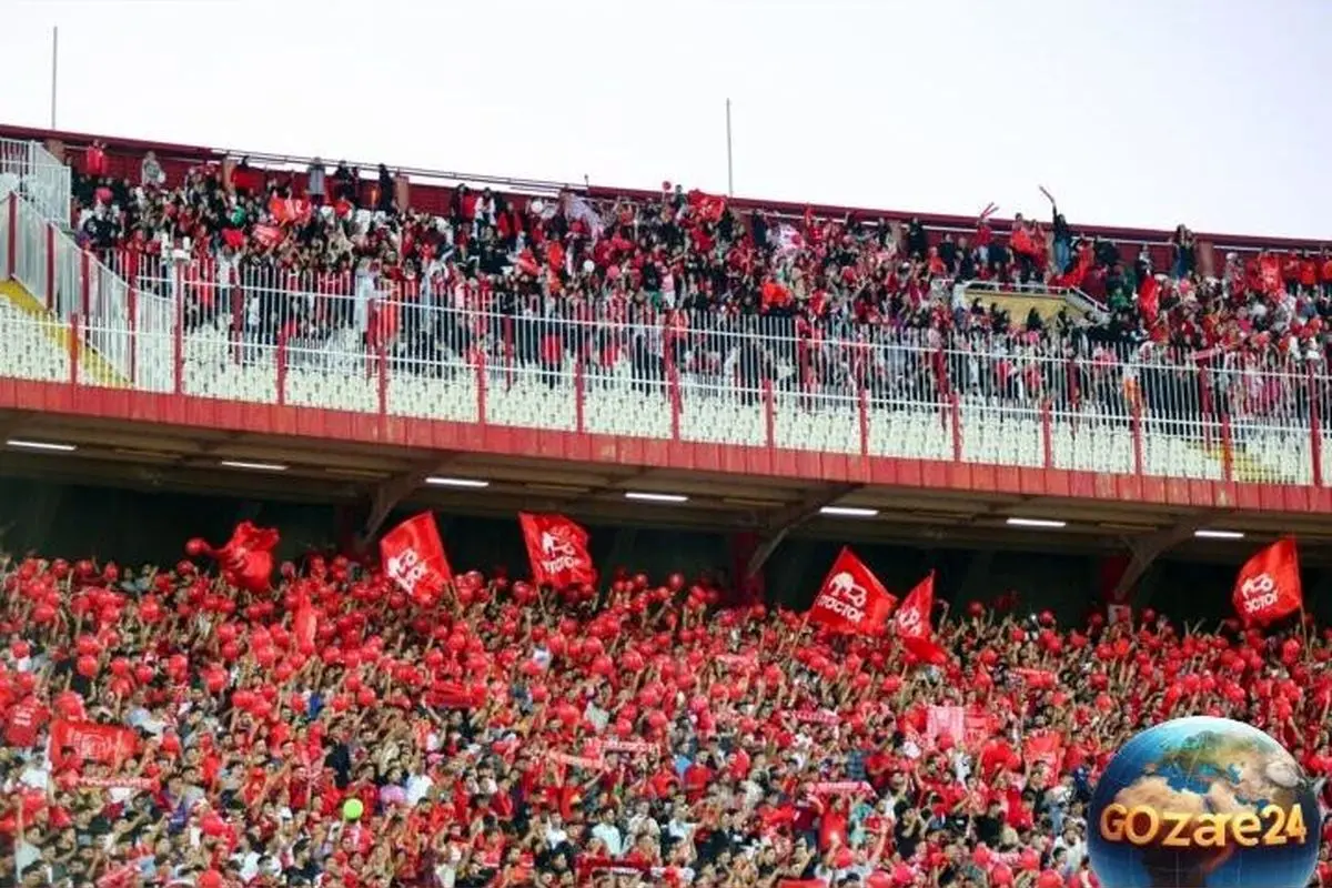 هواداران تراکتور تبریز در ورزشگاه یادگار امام بی‌نظیر و مبهوت‌کننده ظاهر شدند!