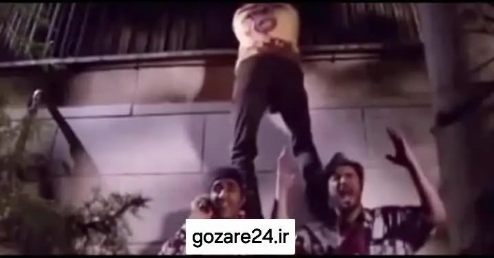 سکانسی جذاب و بامزه از سریال پژمان که بیژن بنفشه‌خواه در حال بالا رفتن از دیوار است