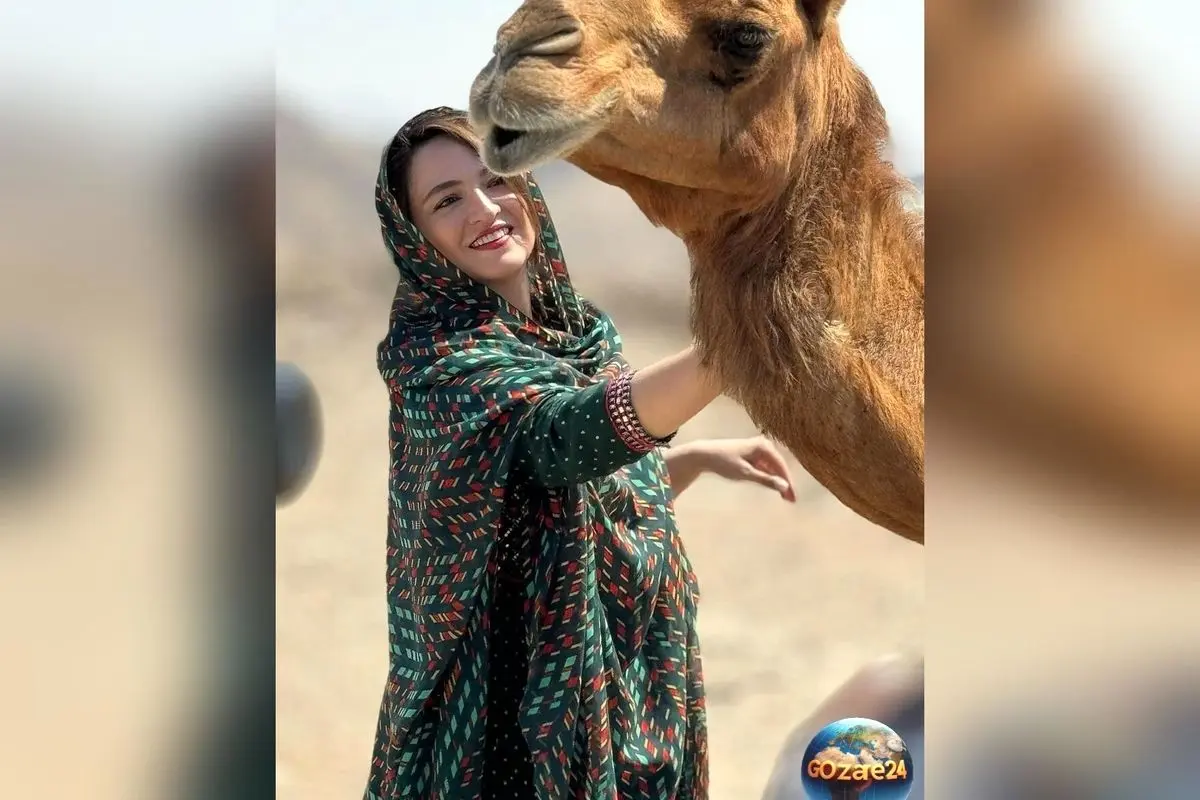 استایل جنوبی گلاره عباسی با برقع و روسری رنگارنگ لِیسو | زیبایی طبیعی و باورپذیر در نقش‌های هنری