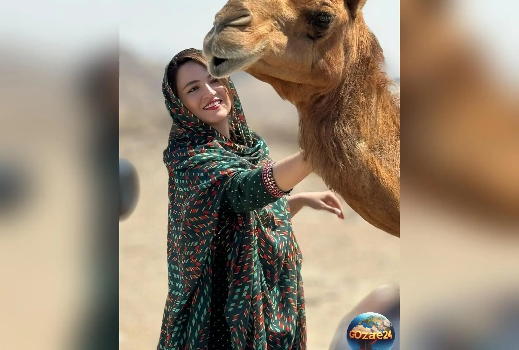 استایل جنوبی گلاره عباسی با برقع و روسری رنگارنگ لِیسو | زیبایی طبیعی و باورپذیر در نقش‌های هنری